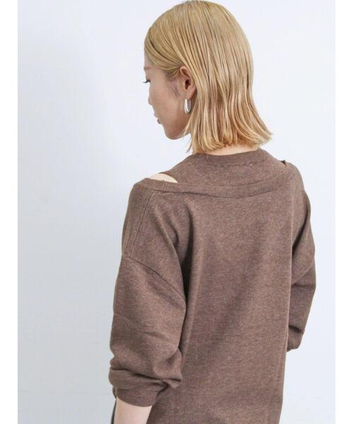 Samansa Mos2 blue（サマンサモスモスブルー）の「◎レイヤードライクニットプルオーバー（ニット/セーター・レディース・グレー/ブラウン/ベージュ・F）」の19枚目の写真