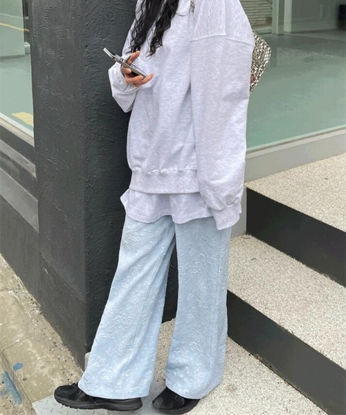 Per sist ence(パーシエンス)の「エンブロイダリーパンツ(その他パンツ・レディース・ブラック/ブルー/ホワイト・FREE)」の14枚目の写真