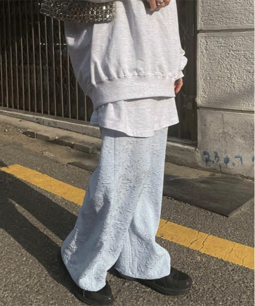 Per sist ence(パーシエンス)の「エンブロイダリーパンツ(その他パンツ・レディース・ブラック/ブルー/ホワイト・FREE)」の6枚目の写真
