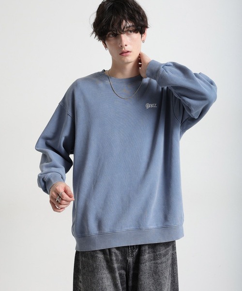 RAGEBLUE(レイジブルー)の「【RAKIZ】コラボプリント/ヘビーウェイトビッグスウェット(スウェット・メンズ・ダークグレー/オフホワイト/ブルー・FREE)」の16枚目の写真