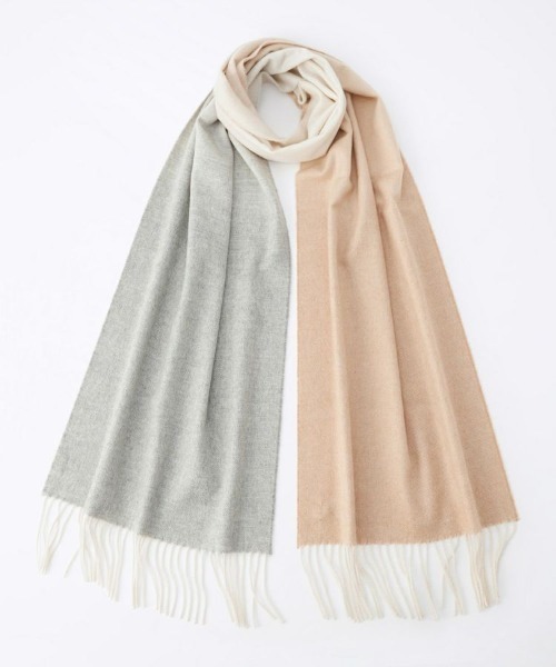 【Johnstons of Elgin / ジョンストンズ オブ エルガン】中判グラデーションスカーフ