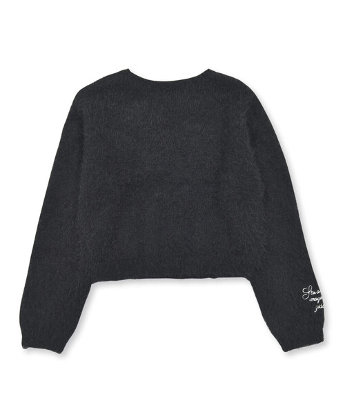 ZIDDY（ジディ）の「シャギーニット(130~160cm)（ニット/セーター・キッズ・オフホワイト/ブラック・150cm/140cm/130cm/FREE）」の16枚目の写真