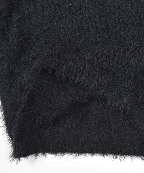 ZIDDY（ジディ）の「シャギーニット(130~160cm)（ニット/セーター・キッズ・オフホワイト/ブラック・150cm/140cm/130cm/FREE）」の19枚目の写真