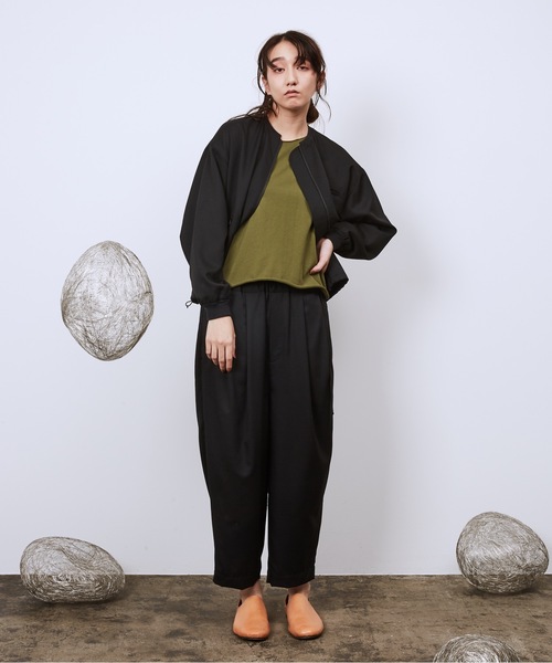 Dulcamara(ドゥルカマラ)の「よそいきバックポケットZipブルゾン(ブルゾン・メンズ・ブラック/ベージュ系/ミックスグレー・0/1)」の13枚目の写真