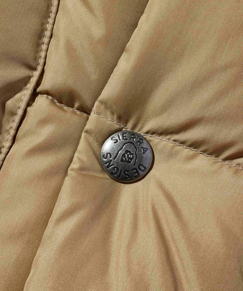 SIERRA DESIGNS(シェラデザイン)の「FUDGE 2月号掲載モデル【SIERRA DESIGNS】ダウンベスト / ZIP DOWN VEST(ダウンベスト・レディース・ブラック/ターコイズブルー/オレンジ/タン/ダークネイビー/オリーブ/イエロー/パープル・X-LARGE/LARGE/MEDIUM/SMALL/X-SMALL)」の16枚目の写真