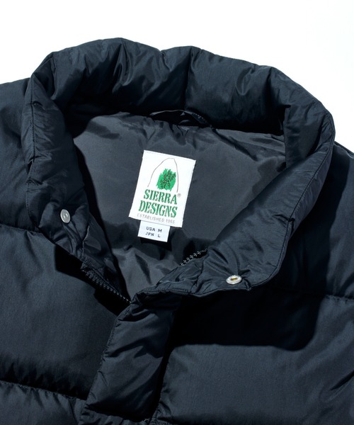 SIERRA DESIGNS(シェラデザイン)の「FUDGE 2月号掲載モデル【SIERRA DESIGNS】ダウンベスト / ZIP DOWN VEST(ダウンベスト・レディース・ブラック/ターコイズブルー/オレンジ/タン/ダークネイビー/オリーブ/イエロー/パープル・X-LARGE/LARGE/MEDIUM/SMALL/X-SMALL)」の18枚目の写真