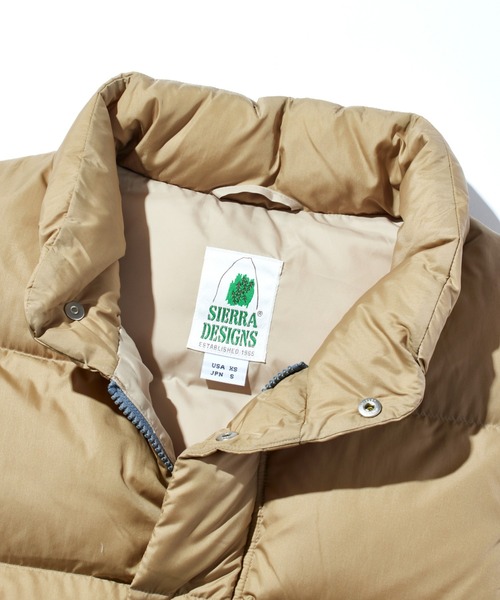 SIERRA DESIGNS(シェラデザイン)の「FUDGE 2月号掲載モデル【SIERRA DESIGNS】ダウンベスト / ZIP DOWN VEST(ダウンベスト・レディース・ブラック/ターコイズブルー/オレンジ/タン/ダークネイビー/オリーブ/イエロー/パープル・X-LARGE/LARGE/MEDIUM/SMALL/X-SMALL)」の19枚目の写真