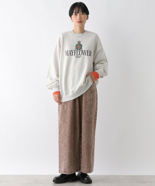 LEPSIM（レプシィム）の「カラーワイドデニム2　234804（デニムパンツ・レディース・ブルー/チャコールグレー/ブラウン・LARGE/MEDIUM）」の13枚目の写真