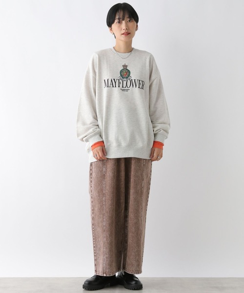 LEPSIM（レプシィム）の「カラーワイドデニム2　234804（デニムパンツ・レディース・ブルー/チャコールグレー/ブラウン・LARGE/MEDIUM）」の15枚目の写真