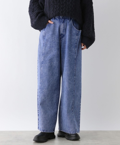 LEPSIM（レプシィム）の「カラーワイドデニム2　234804（デニムパンツ・レディース・ブルー/チャコールグレー/ブラウン・LARGE/MEDIUM）」の16枚目の写真