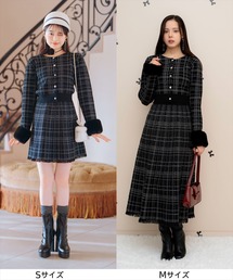 チェック柄スカート