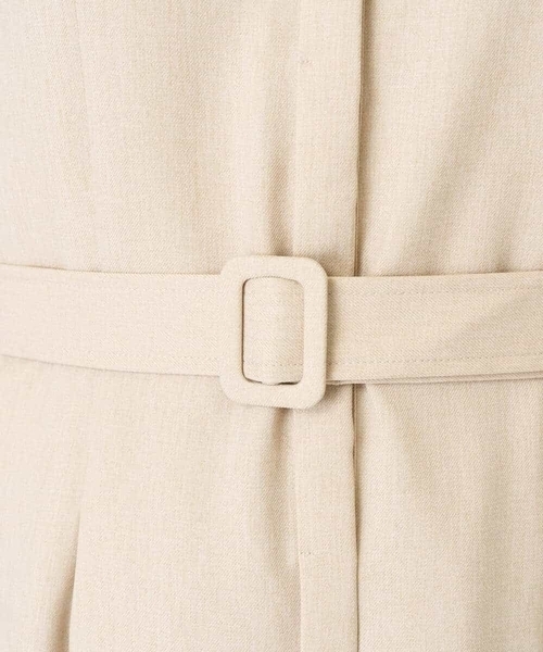 a.v.v（アーヴェヴェ）の「ベルト付フレアシャツワンピース（ワンピース・レディース・ネイビー/ベージュ・34/38/36/40/42）」の9枚目の写真