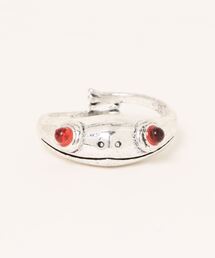 Burner(バーナー)の【OKUOKU 0909】カエル 蛙デザイン フリーサイズ サイズ調整可 リング oku-ring-634143018064-3 N(リング)