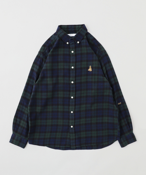 B.C STOCK(ベーセーストック)の「NEW ブレーメン PLAID チェックレギュラーカラーシャツ(シャツ/ブラウス・メンズ・グレー/ネイビー/ブラウン・MEDIUM/LARGE)」の3枚目の写真