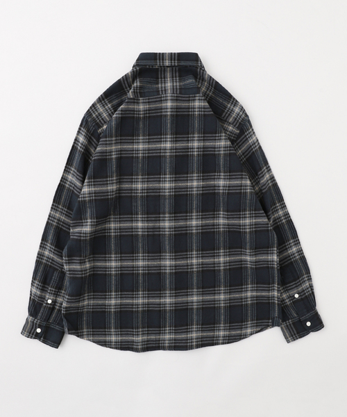 B.C STOCK(ベーセーストック)の「NEW ブレーメン PLAID チェックレギュラーカラーシャツ(シャツ/ブラウス・メンズ・グレー/ネイビー/ブラウン・MEDIUM/LARGE)」の4枚目の写真