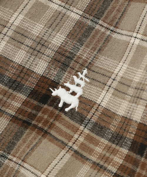 B.C STOCK(ベーセーストック)の「NEW ブレーメン PLAID チェックレギュラーカラーシャツ(シャツ/ブラウス・メンズ・グレー/ネイビー/ブラウン・MEDIUM/LARGE)」の8枚目の写真