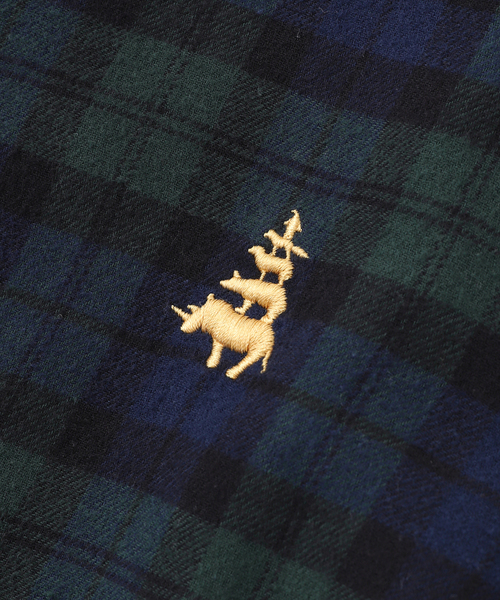 B.C STOCK(ベーセーストック)の「NEW ブレーメン PLAID チェックレギュラーカラーシャツ(シャツ/ブラウス・メンズ・グレー/ネイビー/ブラウン・MEDIUM/LARGE)」の9枚目の写真