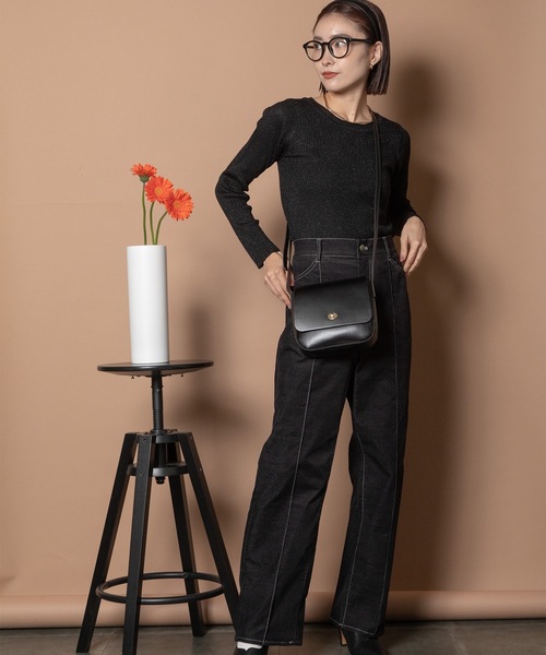 Bou Jeloud（ブージュルード）の「エコBAGSETショルダーBAG（ショルダーバッグ・レディース・ブラック/キャメル・FREE）」の18枚目の写真