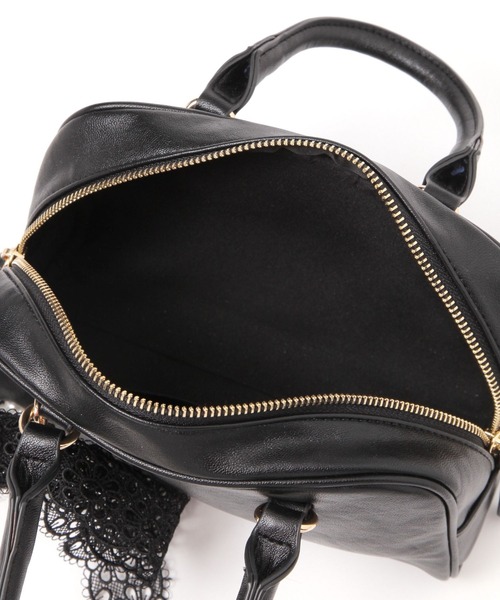 tiny tiny（ティニーティニー）の「チャーム2WAYボストンバッグ[tiny tiny(ティニーティニー)]（ボストンバッグ・レディース・キャメル/ブラック・0）」の10枚目の写真