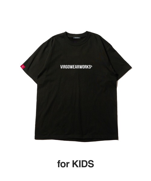 VIRGOwearworks(ヴァルゴウェアワークス)の「N-logo S/S KZ(Tシャツ/カットソー・キッズ・ブラック×ブルー/ホワイト×ピンク/ホワイト×ブラック/ブラック×ホワイト・100/130/150)」の3枚目の写真