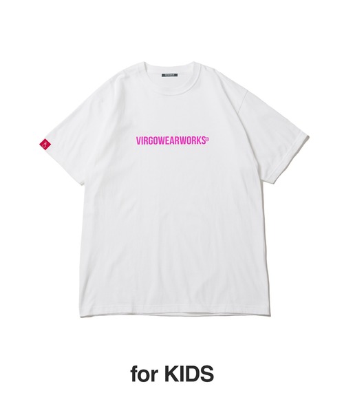 VIRGOwearworks(ヴァルゴウェアワークス)の「N-logo S/S KZ(Tシャツ/カットソー・キッズ・ブラック×ブルー/ホワイト×ピンク/ホワイト×ブラック/ブラック×ホワイト・100/130/150)」の2枚目の写真