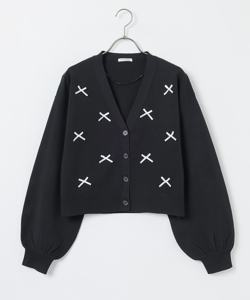 Honeys（ハニーズ）の「リボン付Ｖカーディガン（カーディガン/ボレロ・レディース・ブラック/アイボリー/ピンク/ライトグレー・L/M/S/LL）」の21枚目の写真