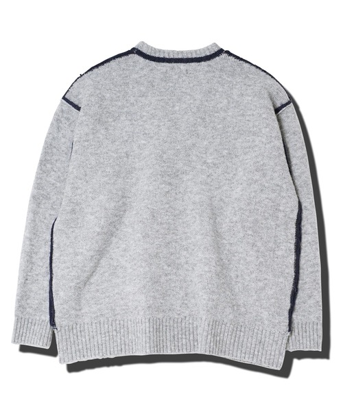 jiggys shop（ジギーズショップ）の「ふわもちウール混 配色ラインカーディガン（カーディガン/ボレロ・メンズ・ブラック系その他/グレー系その他/ブラウン系その他・MEDIUM/LARGE/X-LARGE）」の7枚目の写真