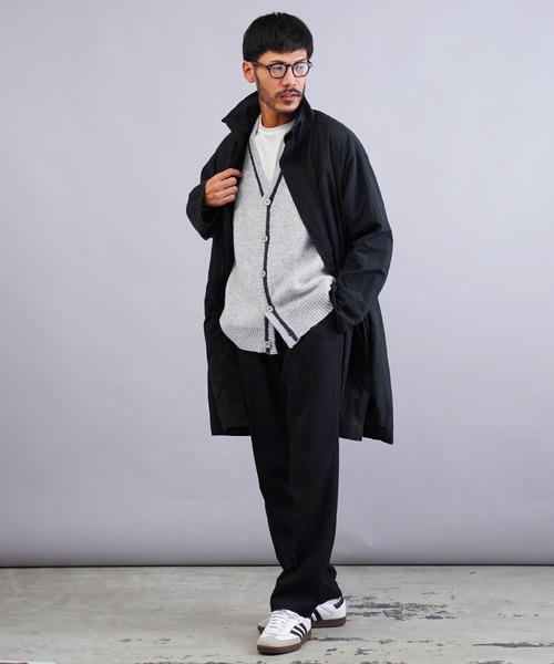 jiggys shop（ジギーズショップ）の「ふわもちウール混 配色ラインカーディガン（カーディガン/ボレロ・メンズ・ブラック系その他/グレー系その他/ブラウン系その他・MEDIUM/LARGE/X-LARGE）」の14枚目の写真