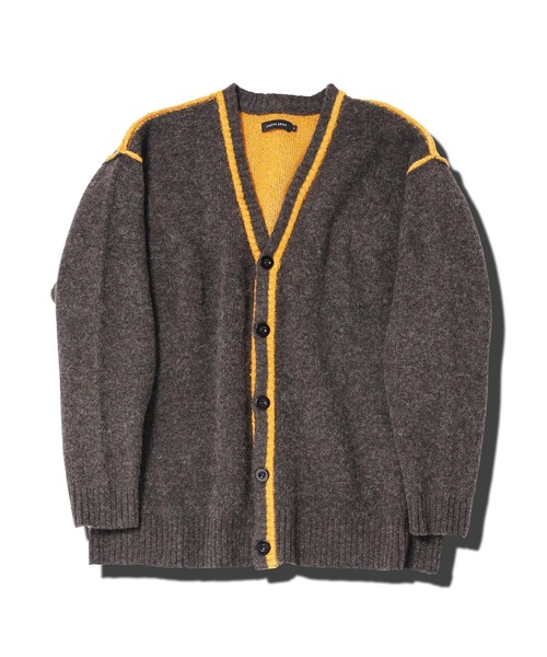 jiggys shop（ジギーズショップ）の「ふわもちウール混 配色ラインカーディガン（カーディガン/ボレロ・メンズ・ブラック系その他/グレー系その他/ブラウン系その他・MEDIUM/LARGE/X-LARGE）」の15枚目の写真