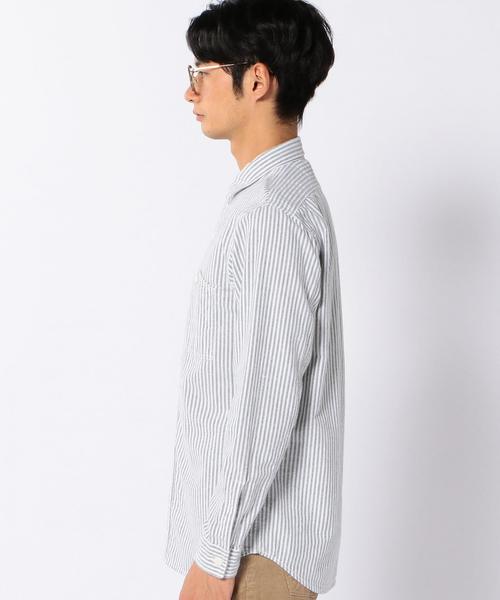 coen（コーエン）の「【MBC】ストライプワークシャツ（ユニセックス）（シャツ/ブラウス・メンズ・ブラック/ダークグリーン・X-LARGE/SMALL/MEDIUM/LARGE/X-SMALL）」の11枚目の写真