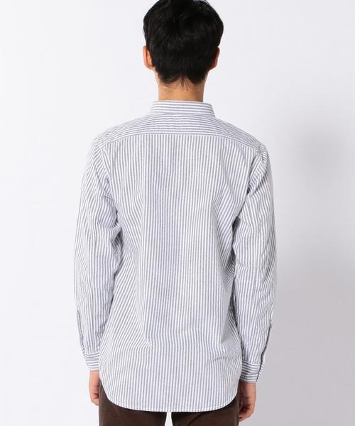 coen（コーエン）の「【MBC】ストライプワークシャツ（ユニセックス）（シャツ/ブラウス・メンズ・ブラック/ダークグリーン・X-LARGE/SMALL/MEDIUM/LARGE/X-SMALL）」の7枚目の写真