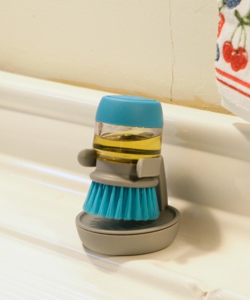 DULTON(_g)DISPENSER BRUSH WITH TRAY/fBXyT[uV X^ht(|ObY)