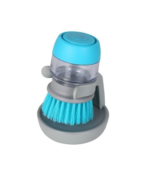 DULTON（ダルトン）の「DISPENSER BRUSH WITH TRAY/ディスペンサーブラシ スタンド付き（掃除グッズ・メンズ・ブルー・FREE）」の2枚目の写真