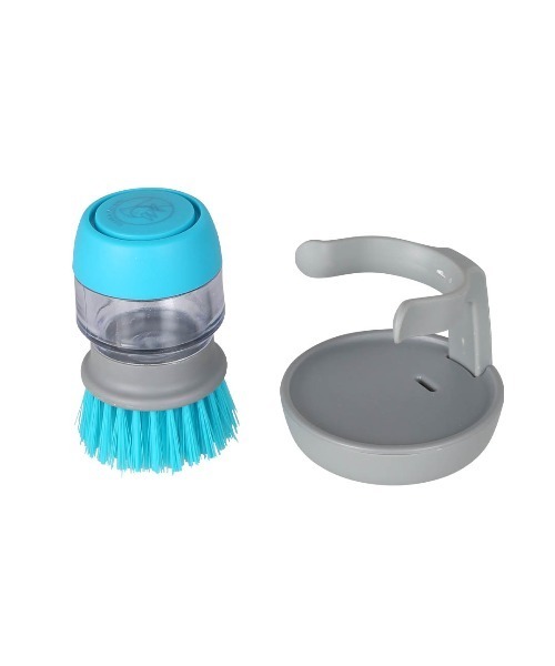 DULTON（ダルトン）の「DISPENSER BRUSH WITH TRAY/ディスペンサーブラシ スタンド付き（掃除グッズ・メンズ・ブルー・FREE）」の6枚目の写真
