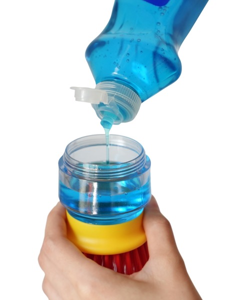 DULTON（ダルトン）の「DISPENSER BRUSH WITH TRAY/ディスペンサーブラシ スタンド付き（掃除グッズ・メンズ・ブルー・FREE）」の9枚目の写真