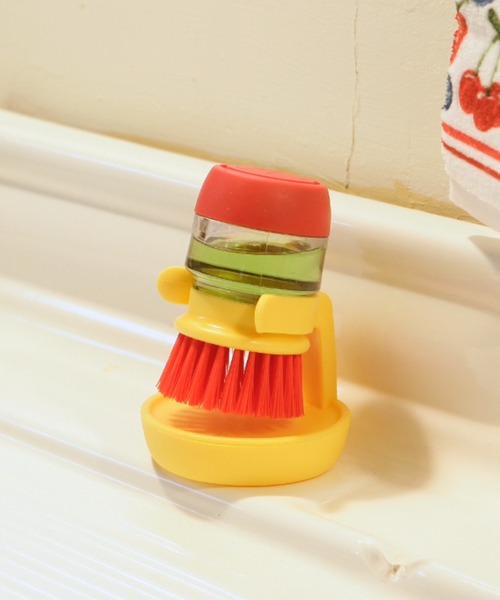 DULTON（ダルトン）の「DISPENSER BRUSH WITH TRAY/ディスペンサーブラシ スタンド付き（掃除グッズ・メンズ・ブルー・FREE）」の14枚目の写真