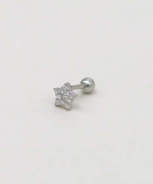 tone(トーン)の「Peoney/片耳用 サージカルステンレス ビジュースターピアス(ピアス(片耳用)・レディース・シルバー/ゴールド/ピンクゴールド・FREE)」の2枚目の写真