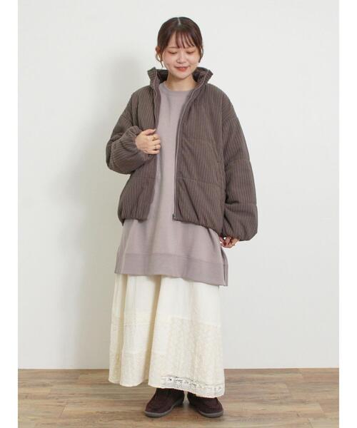 Samansa Mos2（サマンサ モスモス）の「サイドスリットゆるスウェット（Tシャツ/カットソー・レディース・ブラック/キナリ/グレー/モカ・F）」の18枚目の写真