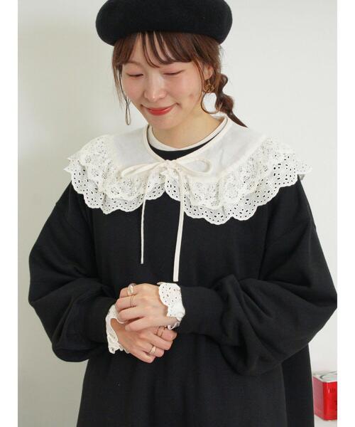 Samansa Mos2（サマンサ モスモス）の「サイドスリットゆるスウェット（Tシャツ/カットソー・レディース・ブラック/キナリ/グレー/モカ・F）」の20枚目の写真