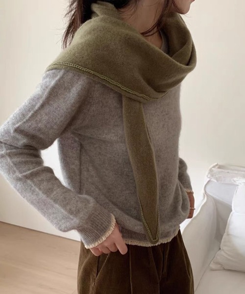 aimoha(アイモハ)の「プレミアムアふわもこニットトップス(ニット/セーター・レディース・ピンク/ライトグレー/ブラック/ベージュ/イエロー/ダークグレー/グリーン/チョコ・FREE)」の22枚目の写真