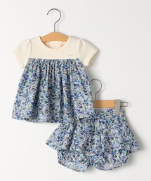 SHIPS | SHIPS KIDS:70~80cm / フラワー 半袖 セット ロンパース(ロンパース)