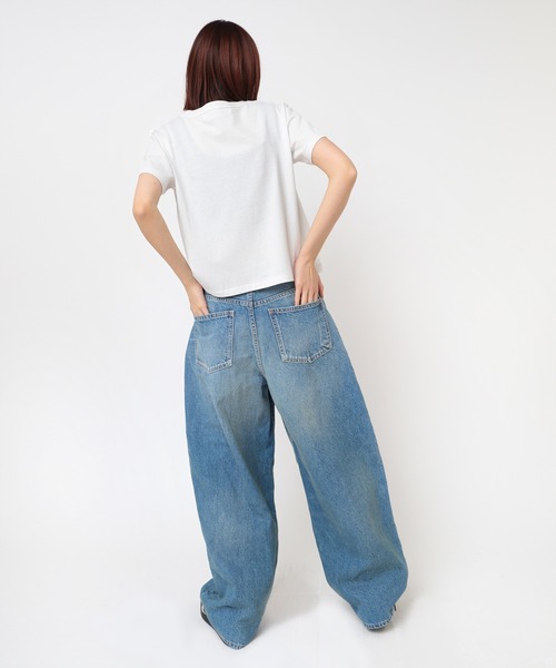 セール】R4297 ハイライズバルーンパンツ（デニムパンツ）｜RNA