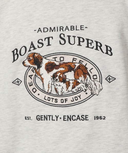 LAKOLE（ラコレ）の「ドッグ刺繍スウェットプルオーバー / 283131（スウェット・メンズ・セージグリーン/グレー/チャコールグレー・MEDIUM/LARGE）」の9枚目の写真