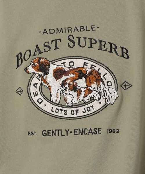 LAKOLE（ラコレ）の「ドッグ刺繍スウェットプルオーバー / 283131（スウェット・メンズ・セージグリーン/グレー/チャコールグレー・MEDIUM/LARGE）」の10枚目の写真