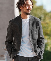 1minute 1second（ワンミニットワンセカンド）の「mj10531- Denim jacket with aging treatment デニムジャケット（デニムジャケット）」