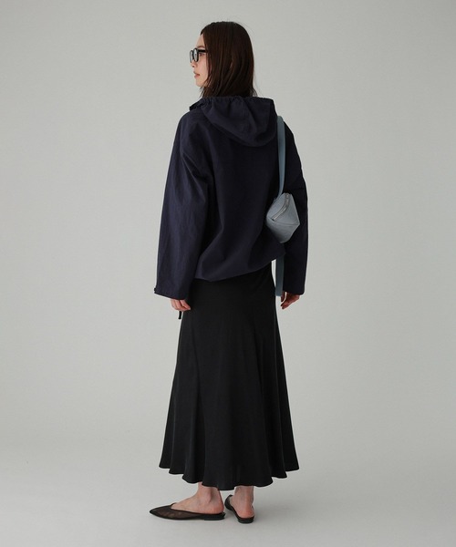 BABYLONE（バビロン）の「フード付きシャツプルオーバー（パーカー・レディース・ホワイト/サックスブルー/ネイビー・フリー）」の22枚目の写真