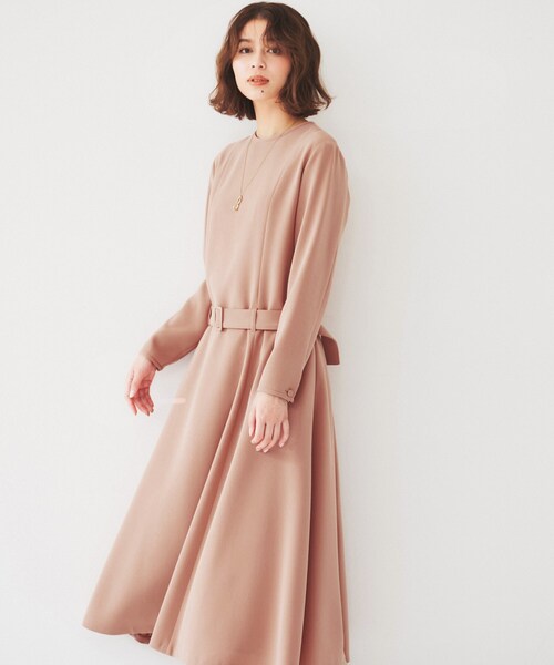 UNTITLED（アンタイトル）の「ローウエストフレアワンピース（ワンピース・レディース・ピンク系/ネイビー・00/01/02/03/04/42/44/46/48/50）」の16枚目の写真