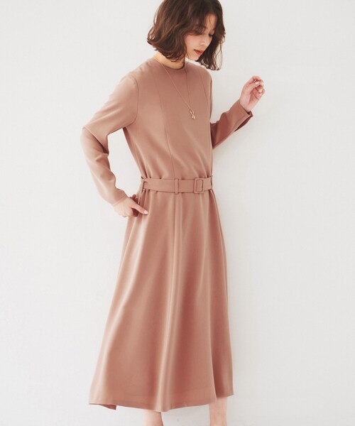 UNTITLED（アンタイトル）の「ローウエストフレアワンピース（ワンピース・レディース・ピンク系/ネイビー・00/01/02/03/04/42/44/46/48/50）」の17枚目の写真