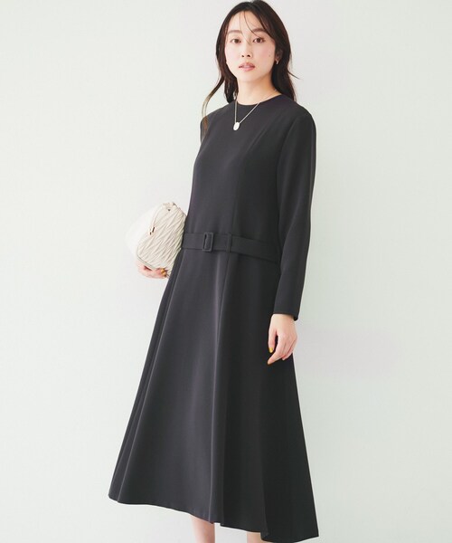 UNTITLED（アンタイトル）の「ローウエストフレアワンピース（ワンピース・レディース・ピンク系/ネイビー・00/01/02/03/04/42/44/46/48/50）」の21枚目の写真