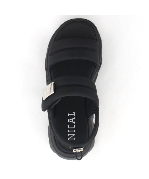 NICAL（ニカル）の「【NICAL】ダブルベルトパデットサンダル/554216（サンダル・レディース・カーキ/アイボリー/ブラック/ピンク・MEDIUM/SMALL/X-LARGE/LARGE）」の5枚目の写真